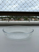 Kit 3 Travessas de Vidro Oval + Base de Madeira | Pirex Oval de Vidro