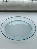 Kit 3 Travessas de Vidro Oval + Base de Madeira | Pirex Oval de Vidro