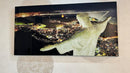 Quadro Cristo Redentor no Rio de Janeiro à Noite | Quadro Decorativo Preto