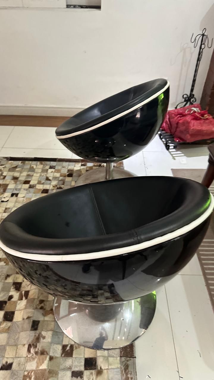 Conjunto com 4 Cadeiras Giratórias Modernas